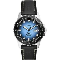 Fossil Herreur FS5960 Blue Blå/Læder Ø42 mm