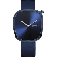 Bering Herreur 18040-397 Pebble Blå/Tekstil Ø40 mm