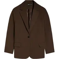 Bershka Blazer mørkebrun