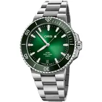 Oris Herreur 01 400 7790 4157-07 8 23 02PEB Aquis Grøn/Stål Ø43.5