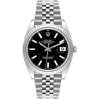 Rolex Herreur 126334-0018 Datejust 41 Sort/Stål Ø41 mm