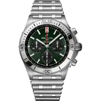 Breitling Herreur AB0134101L2A1 Chronomat B01 42 Grøn/Stål Ø42 mm