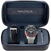 Nautica Herreur NAPPBF145 Pacific Beach Sort/Stål Ø43 mm