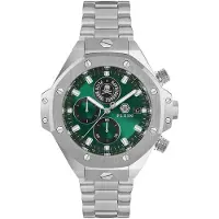 Philipp Plein Herreur PWLFA0425 Newness Grøn/Stål Ø45 mm