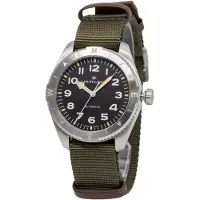 Hamilton Herreur H70315931 Khaki Field Expedition Auto Sort/Tekstil