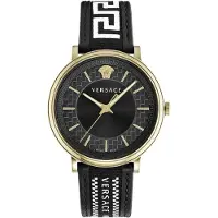 Versace Herreur VE5A01921 V Circle Sort/Læder Ø42 mm