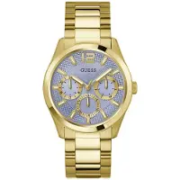 GUESS Herreur GW0707G2 Multifunction Blå/Gul guldtonet stål Ø42 mm