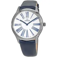 Omega Dameur 428.17.36.60.04.001 De Ville Tresor Hvid/Satin Ø36 mm