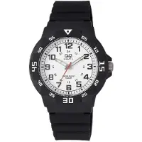 Q&Q Herreur VR18J003Y Classic Hvid/Gummi Ø43 mm
