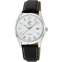 ETT Eco Tech Time Herreur EGS-40406-11L Motion Drive Hvid/Læder Ø41