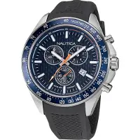 Nautica Herreur NAPOBF121 Ocean Beach Blå/Gummi Ø46 mm
