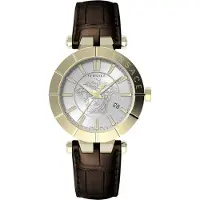 Versace Herreur VE2B00321 V Race Sølvfarvet/Læder Ø43 mm