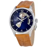 Hamilton Herreur H32705541 Jazzmaster Blå/Læder Ø42 mm