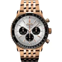 Breitling Herreur RB0137241G1R1 Navitimer B01 Chronograph 46 Hvid/18