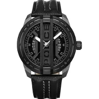 Police Herreur PEWGB0039840 Fast Lane Sort/Læder Ø46 mm