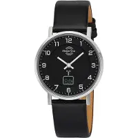 Master Time Dameur MTLS-10739-22L Funk Advanced Sort/Læder Ø36 mm