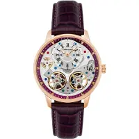 Thomas Earnshaw Herreur ES-8273-06 Brewster Lilla/Læder Ø42 mm