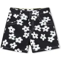 Marc Jacobs Marc Jacobstil piger. W60733 Sorte blomstrede shorts (12Y= 150cm), Casual, Bomuld, børnetøj