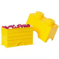 LEGO Storage Brick 2 - Opbevaringsboks - klargul