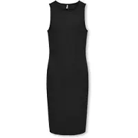 ONLY Kjole - Noos - Rib - KogBelfast - Sort - - 7-8 år (122-128) - Kjole