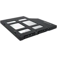 Icy Dock aftagelig ramme 2xM.2NVMe SSD MB852M2PO-B, f. Ultra Slim ODD Slot