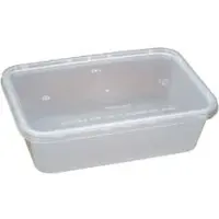 Multi Plastbakke 650ml B120xL175xH50 mm Rekt. MW Inkl Låg plast Klar,250 stk/krt