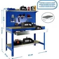 Simonwork (bancos De Trabajo) Bt3 Box Metalhylde 1445x910x610 Mm