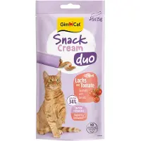 GimCat Snack Cream - Laks med tomat - 6 x 15 g