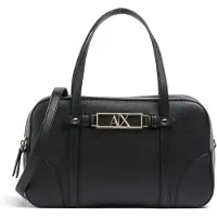 Armani Exchange A|X Armani Exchangetil kvinder. XW002610AF15632UC010 Tekstureret håndtaske med dobbelt hank og aftagelig rem sort (OSFA), Casual, Polyester