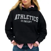 Superdry Superdrytil kvinder. W2012430A Athletic Essentials Relaxed Sweatshirt navy (XL), Casual, Bomuld, Blå