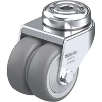 Blickle 574400 LMDA-TPA 50KF Dobbelt drejehjul Hjuldiameter: 50 mm Bæreevne (maks.): 80 kg 1 stk