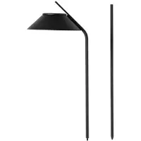 Stelton Vinkel solcellelampe pullert med stel Black