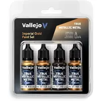 Vallejo True Metallic Metal set Imperial Gold 4x18ml