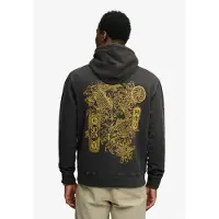 Superdry Superdrytil mænd. M2014485A Tokyo Narrative Loose Hood sweatshirt med hætte sort (XXL), Casual, Bomuld