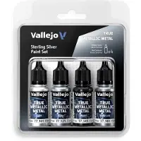 Wittmax True Metallic Metal set Sterling Silver 4x18ml
