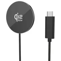 Mtp Products Qi2.2 25W MagSafe-oplader til iPhone, AirPods, Galaxy Buds - sort