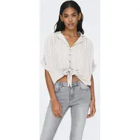 ONLY Bluse 'ONLPAULA' brun / offwhite