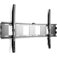 Techly LED 200 - Bøjle - Tynd - for LCD TV - fikseret - højkvalitets koldrullet stål - sort - skærmstørrelse: 55-100 - vægmonterbar