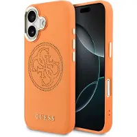 GUESS iPhone 17 Perforated 4G Logo Cover - MagSafe-kompatibelt - orange