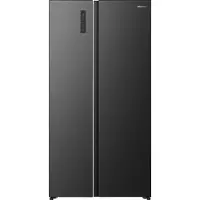 Hisense RS3P558NEFD, Fritstående, Amerikansk dør, Sort, 2 dør(e), Berøring, LED