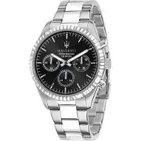 Maserati Herreur R8853100023 Competizione Sort/Stål Ø43 mm