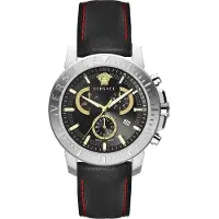 Versace Herreur VE2E00121 New Chrono Chronograph 45mm Sort/Læder