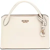 GUESS Skuldertaske 'Bandoulière Bramina Small Off White' hvid