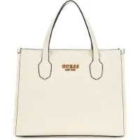 GUESS Shopper 'Cabas Silvana 2 Comp Tote Bone' hvid