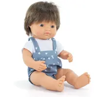 Miniland Kastanjebabydukke 38 Cm