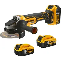 DeWalt DCG405P3-QW - Vinkelsliber - ledningfri - 125 mm - 3 batterier - 18 V