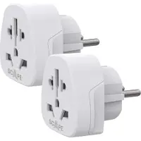 Scape Travel International Schuko Rejsevægoplader 2 Enheder