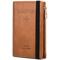 INF Slim RFID-blokerende paspung - multifunktionel rejsearrangør LightBrown
