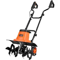 Vevor Elektrisk Jordfræser med Ledning, 45 cm Jordfræserbredde, Have-Rototiller, 1500W Motor Kraftig Jordfræser, Kultivator med Ståltænder og Sammenklappeligt Håndtag, til Græsplæne, Have og Havepleje
