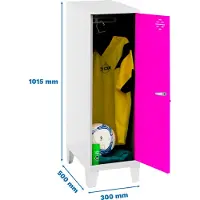 Simonlocker Montadas Dism.single Mini+pies Skab 1015x300x500 Mm
